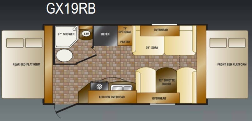 View 2011 CrossRoads Slingshot GX19RB complete specs and manufacturer brochures