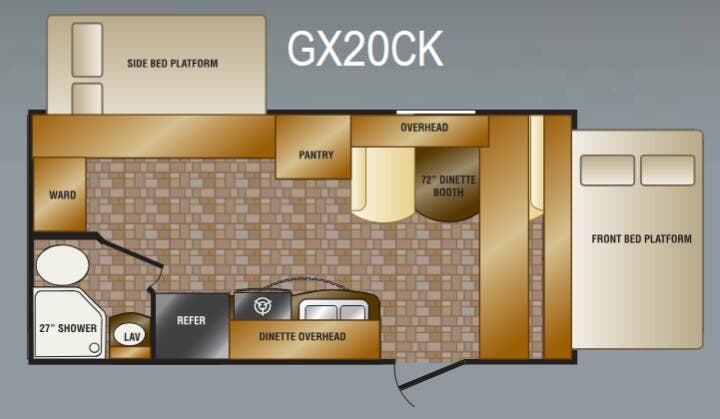 View 2011 CrossRoads Slingshot GX20CK complete specs and manufacturer brochures