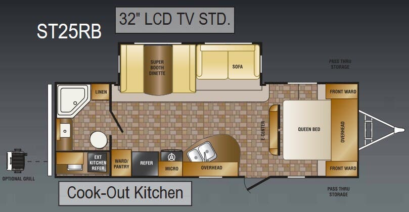 View 2011 CrossRoads Sunset Trail Lite Weight ST25RB complete specs and manufacturer brochures