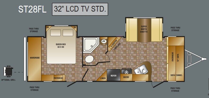 View 2011 CrossRoads Sunset Trail Lite Weight ST28FL complete specs and manufacturer brochures