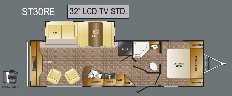 View 2011 CrossRoads Sunset Trail Lite Weight ST30RE complete specs and manufacturer brochures
