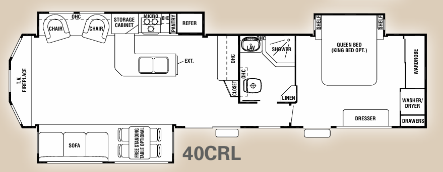 View 2011 Forest River Cedar Creek Cottage 40CRL complete specs and manufacturer brochures