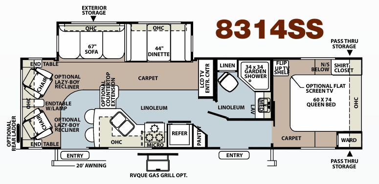 View 2011 Forest River Rockwood Signature Ultra Lite 8314SS complete specs and manufacturer brochures