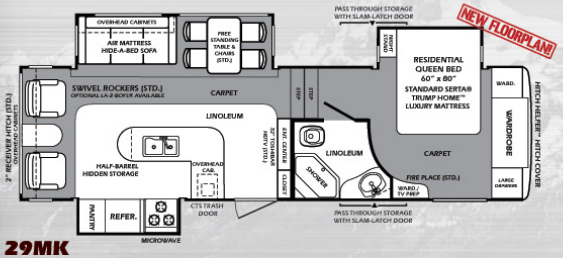 View 2011 Forest River Wildcat Sterling 29MK complete specs and manufacturer brochures