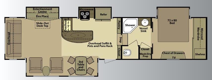 View 2011 Highland Ridge Open Range Residential R416RLS complete specs and manufacturer brochures