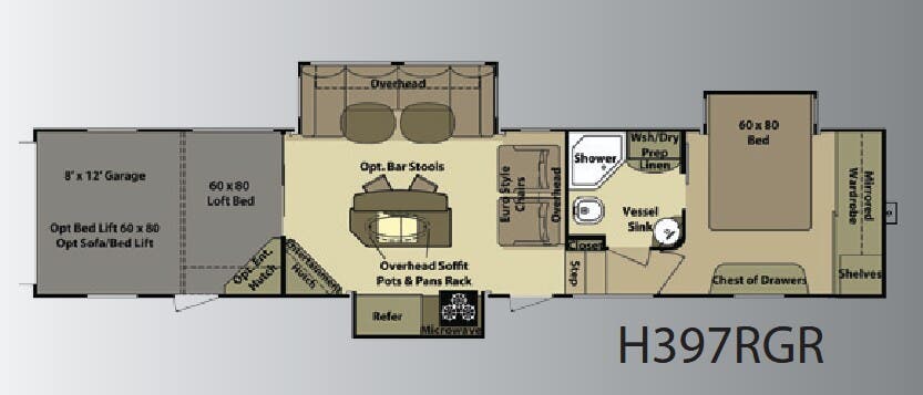 View 2011 Highland Ridge Open Range Rolling Thunder H397RGR complete specs and manufacturer brochures