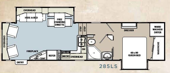 View 2012 Coachmen Brookstone Ruby 285LS complete specs and manufacturer brochures