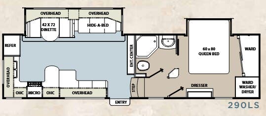 View 2012 Coachmen Brookstone Ruby 290LS complete specs and manufacturer brochures