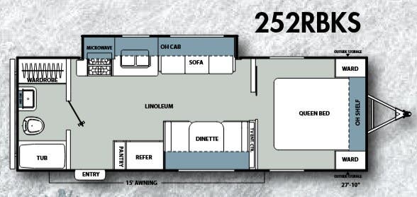 View 2012 Coachmen Catalina Santara 252RBKS complete specs and manufacturer brochures