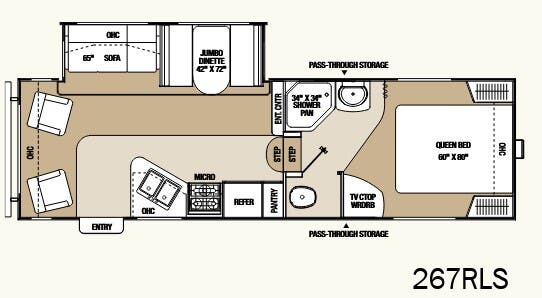 View 2012 Coachmen Chaparral Lite 267RLS complete specs and manufacturer brochures