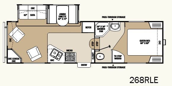 View 2012 Coachmen Chaparral Lite 268RLE complete specs and manufacturer brochures