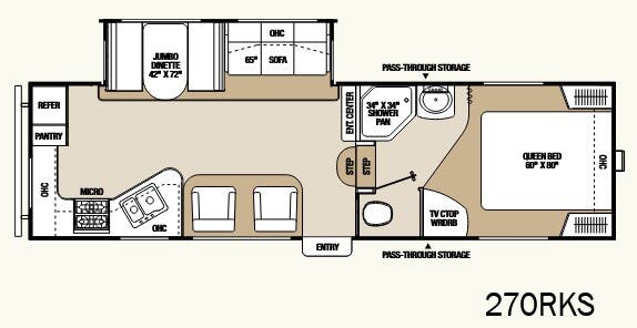 View 2012 Coachmen Chaparral Lite 270RKS complete specs and manufacturer brochures