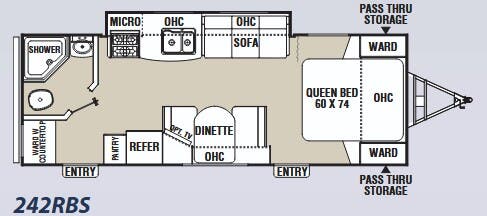View 2012 Coachmen Freedom Express 242RBS complete specs and manufacturer brochures