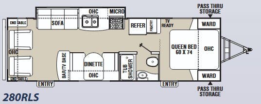 View 2012 Coachmen Freedom Express 280RLS complete specs and manufacturer brochures