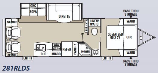 View 2012 Coachmen Freedom Express 281RLDS complete specs and manufacturer brochures