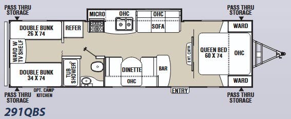 View 2012 Coachmen Freedom Express 291QBS complete specs and manufacturer brochures