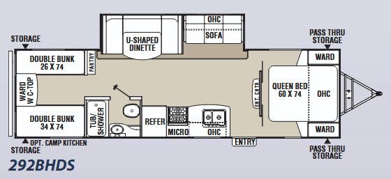 View 2012 Coachmen Freedom Express 292BHDS complete specs and manufacturer brochures