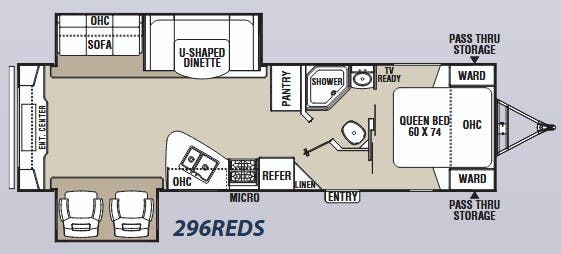 View 2012 Coachmen Freedom Express 296REDS complete specs and manufacturer brochures