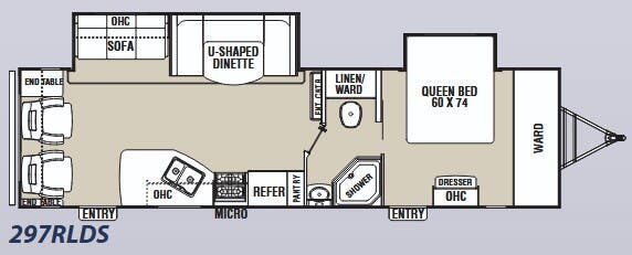 View 2012 Coachmen Freedom Express 297RLDS complete specs and manufacturer brochures