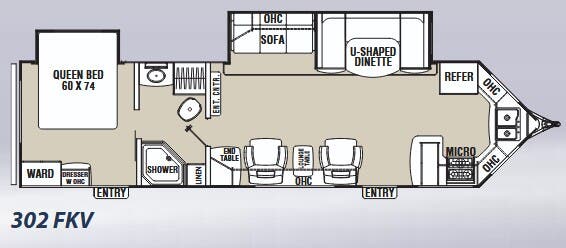 View 2012 Coachmen Freedom Express 302FKV complete specs and manufacturer brochures