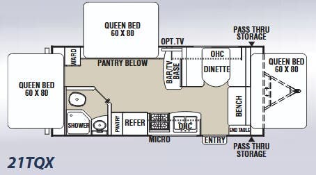 View 2012 Coachmen Freedom Express LTZ 21TQX complete specs and manufacturer brochures