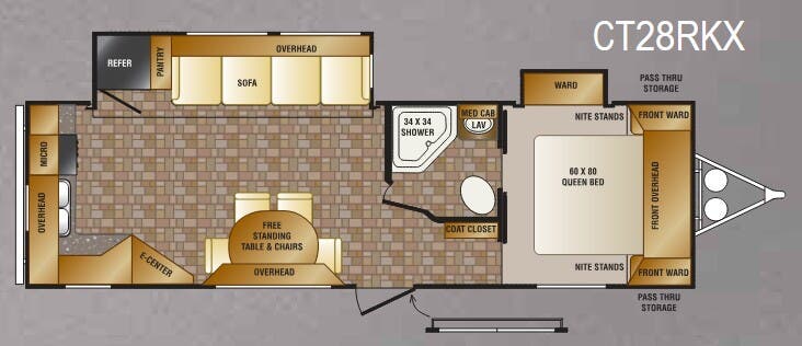 View 2012 CrossRoads Cruiser CT28RKX complete specs and manufacturer brochures
