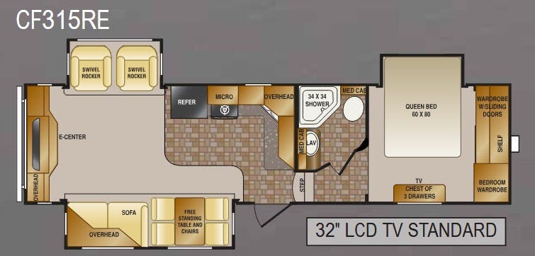 View 2012 CrossRoads Cruiser Patriot CF315RE complete specs and manufacturer brochures