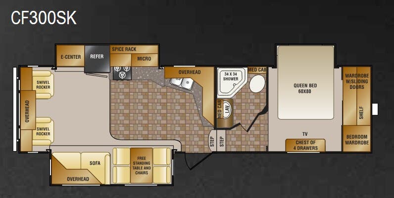 View 2012 CrossRoads Cruiser Sahara CF300SK complete specs and manufacturer brochures
