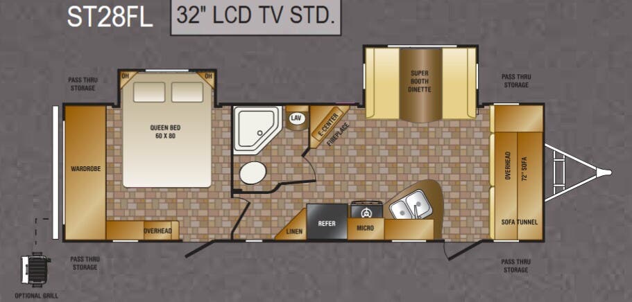 View 2012 CrossRoads Sunset Trail ST28FL complete specs and manufacturer brochures