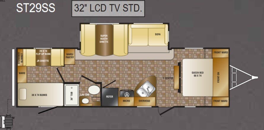 View 2012 CrossRoads Sunset Trail ST29SS complete specs and manufacturer brochures