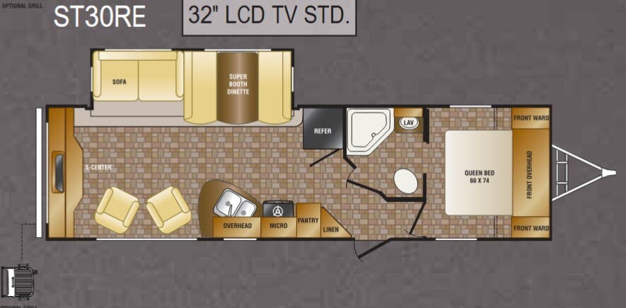 View 2012 CrossRoads Sunset Trail ST30RE complete specs and manufacturer brochures