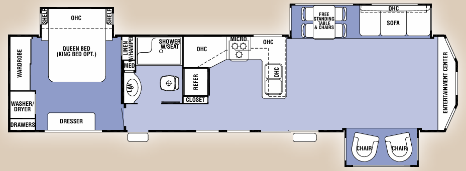 View 2012 Forest River Cedar Creek Cottage 40CFE complete specs and manufacturer brochures