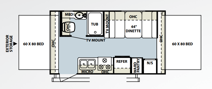 View 2012 Forest River Rockwood Roo 17 complete specs and manufacturer brochures