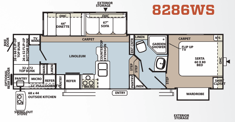 View 2012 Forest River Rockwood Signature Ultra Lite 8286WS complete specs and manufacturer brochures
