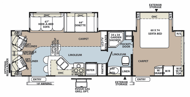 View 2012 Forest River Rockwood Signature Ultra Lite 8314BSS complete specs and manufacturer brochures