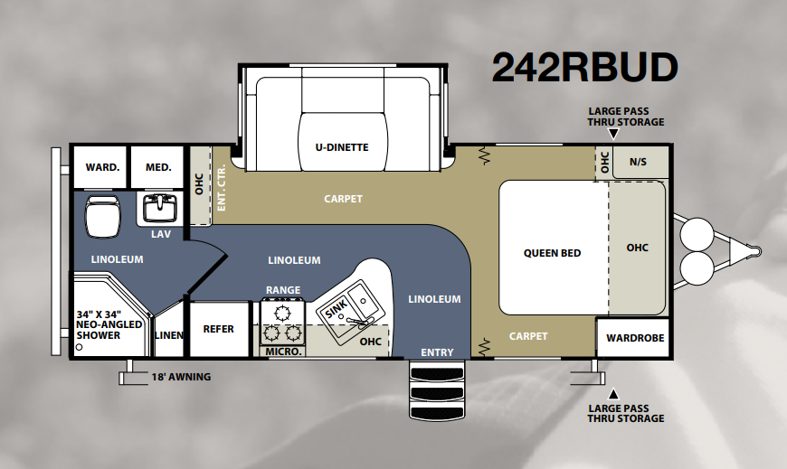 View 2012 Forest River Wildwood Heritage Glen Lite 242RBUD complete specs and manufacturer brochures
