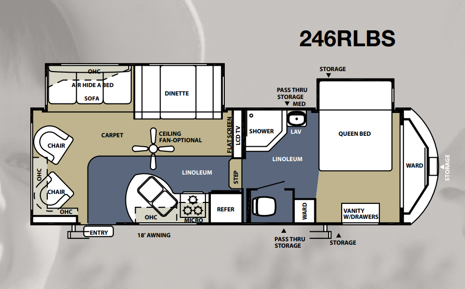 View 2012 Forest River Wildwood Heritage Glen Lite 246RLBS complete specs and manufacturer brochures