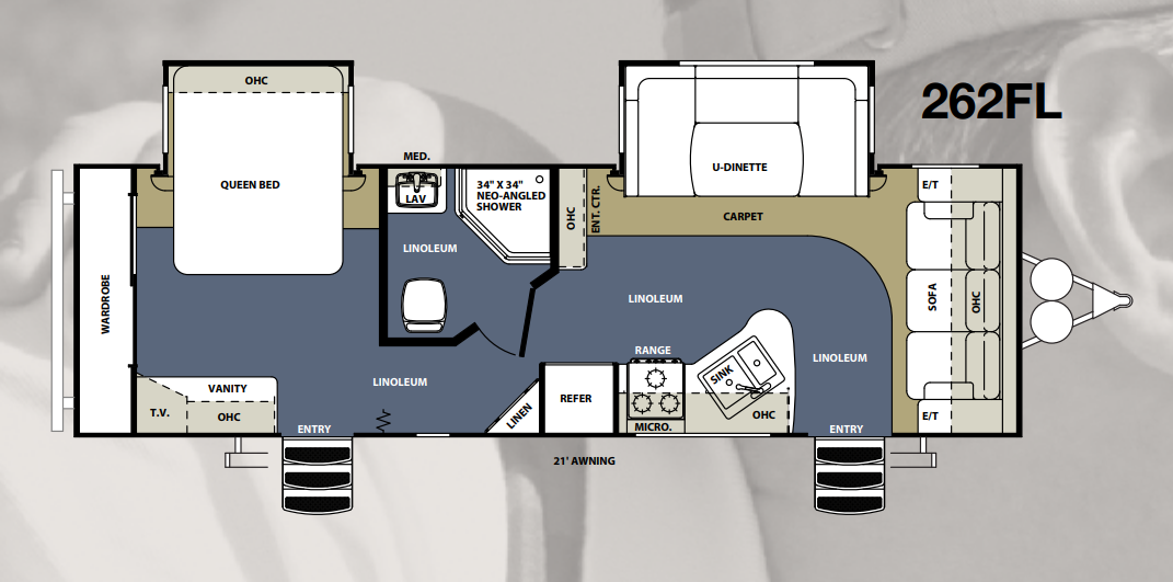 View 2012 Forest River Wildwood Heritage Glen Lite 262FL complete specs and manufacturer brochures