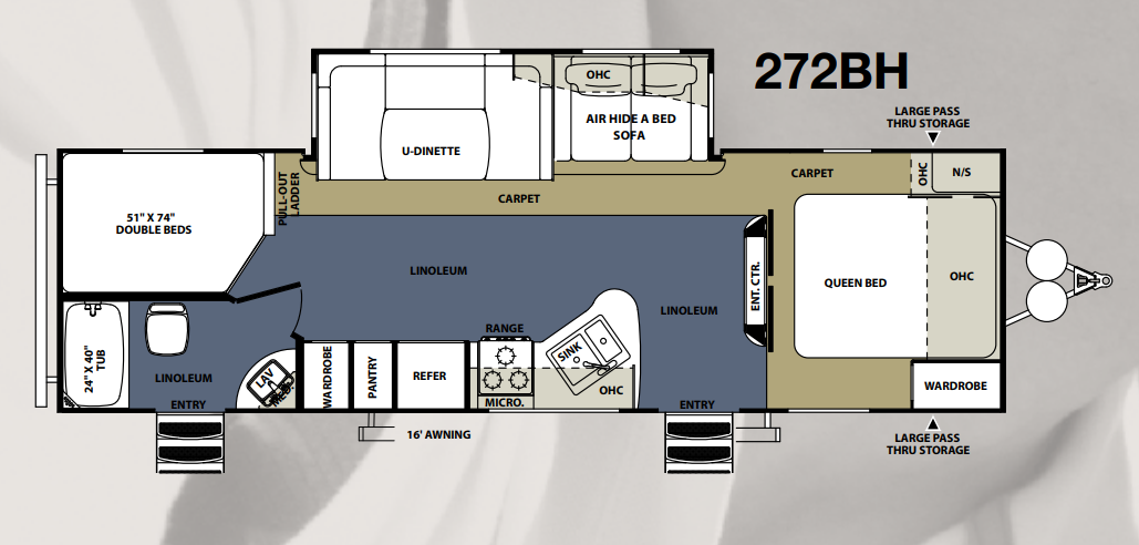 View 2012 Forest River Wildwood Heritage Glen Lite 272BH complete specs and manufacturer brochures