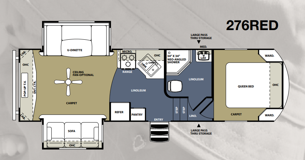 View 2012 Forest River Wildwood Heritage Glen Lite 276RED complete specs and manufacturer brochures