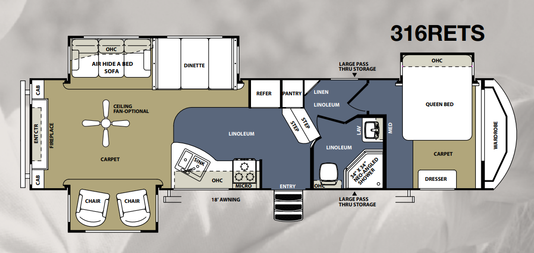View 2012 Forest River Wildwood Heritage Glen Lite 316RETS complete specs and manufacturer brochures