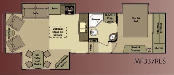 View 2012 Highland Ridge Mesa Ridge MF337RLS complete specs and manufacturer brochures
