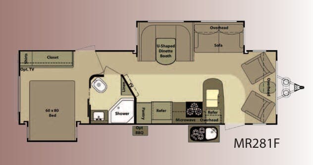 View 2012 Highland Ridge Mesa Ridge MR281F complete specs and manufacturer brochures