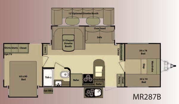 View 2012 Highland Ridge Mesa Ridge MR287B complete specs and manufacturer brochures