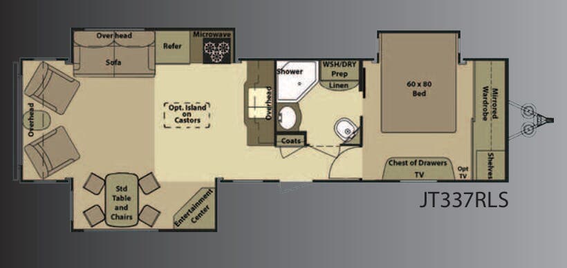 View 2012 Highland Ridge Open Range Journeyer JT337RLS complete specs and manufacturer brochures