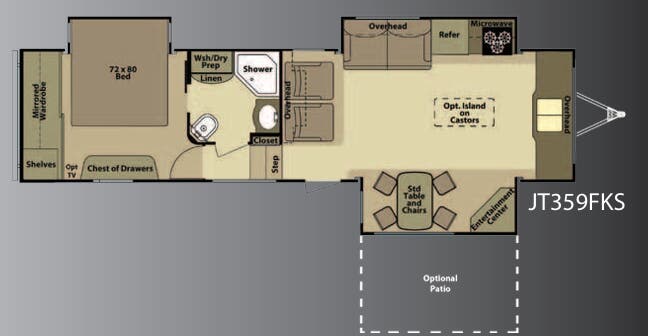 View 2012 Highland Ridge Open Range Journeyer JT359FKS complete specs and manufacturer brochures