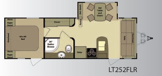 View 2012 Highland Ridge Open Range Light LT252FLR complete specs and manufacturer brochures