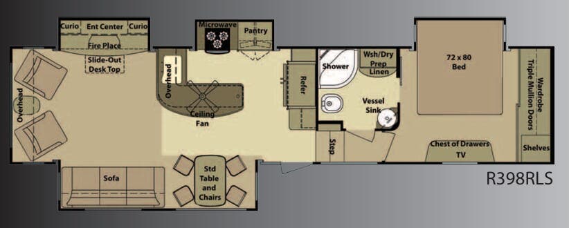 View 2012 Highland Ridge Open Range Residential R398RLS complete specs and manufacturer brochures