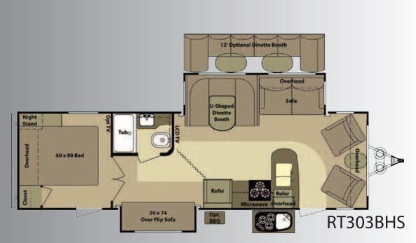 View 2012 Highland Ridge Open Range Roamer RT303BHS complete specs and manufacturer brochures