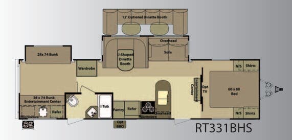 View 2012 Highland Ridge Open Range Roamer RT331BHS complete specs and manufacturer brochures